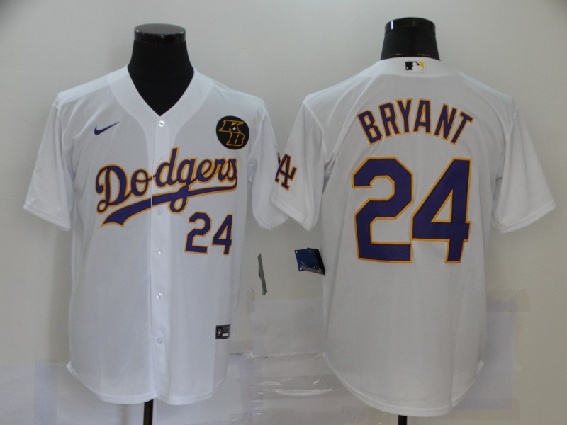 2020 Men Los Angeles Dodgers #24 Bryant white Nike Game MLB Jerseys